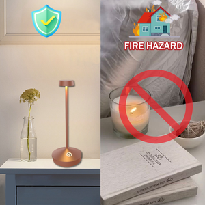 <span class=keywords><strong>Lampada</strong></span> da Tavolo Ricaricabile Senza Fili in Stile Nordico Moderno Zafferano <span class=keywords><strong>Poldina</strong></span>, Corpo in Alluminio con Dimmer Touch per Uso Ristorante - Product Image 2