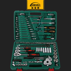 Juego de llaves de vaso Anbaolu de 121 piezas, kit de herramientas manuales métricas para reparación de automóviles - Product Image 1