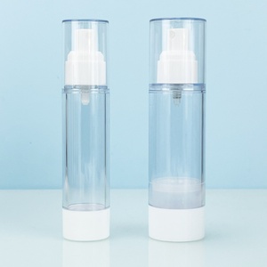 Factory Manufacturer Airless Lotion <b>Pump</b> <b>Bottle</b> clear White 15ml 30ml 50ml 80ml 100ml Cosmetic Plastic Airless Spray <b>Bottle</b> - Product Image 2