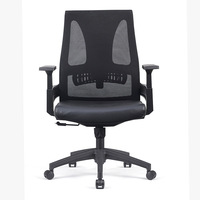 Chaise longue en maille de luxe à dossier moyen chaise de bureau en maille chaise de bureau d'ordinateur ergonomique chaises de bureau en maille pivotantes