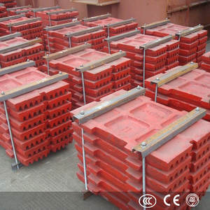 Plaque d'usure pour concasseur à mâchoires à haute teneur en manganèse, plaque de bascule longue durée pour le traitement des dents de concasseurs fixes et mobiles - Product Image 3