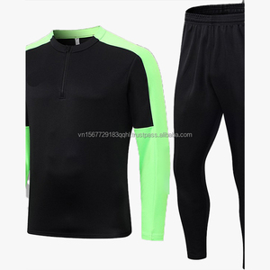 เสื้อฟุตบอลพิมพ์ลายแบบซิปครึ่งตัว แขนยาว กางเกงขายาว ชุดระบายอากาศ แห้งเร็ว ปรับแต่งโลโก้ได้ - Product Image 5