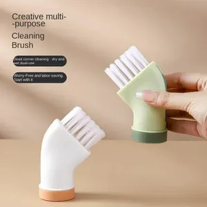 Brosse de nettoyage domestique créative à double usage Brosse à récurer en <span class=keywords><strong>plastique</strong></span> multi-usage avec connectivité pour bouteilles d'<span class=keywords><strong>eau</strong></span> minérale sèche et humide - Product Image 5