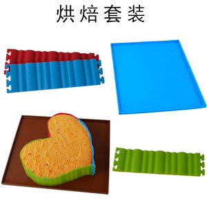 ชุดแม่พิมพ์เค้กแบบม้วน ซิลิโคน แผ่นรองอบเค้ก แม่พิมพ์เค้กวันเกิด อุปกรณ์ทำขนมที่บ้าน ชุด 6 ชิ้น สีแดง - Product Image 5