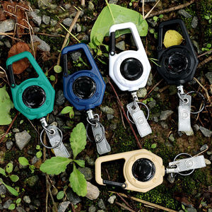 XXH-พวงกุญแจเชือกลวดยืดหยุ่นสูงยืดหดได้โลโก้ที่กำหนดเองสายคล้องคอแบบหกเหลี่ยมสะท้อนกลับได้สูง - Product Image 6