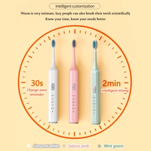 Cepillo de Dientes Eléctrico Portátil de Alta Calidad para Viajes, Cepillo de Dientes Recargable con Cerdas Suaves Antibacterianas para Adultos, para el Hogar y Viajes - Product Image 2