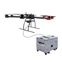 Système de drone fixe au sol LEABON : Station d'alimentation au sol pour un vol stationnaire longue durée, aéronef industriel pour la surveillance de la sécurité publique, en matériau PVC