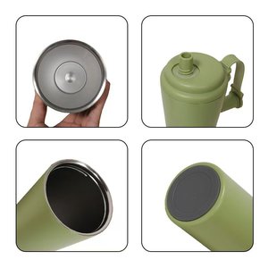 Stainless Steel Insulated Water Bottle 24oz Large Capacity Portable Magnetic Handle For Summer Sports - Product Image 4
