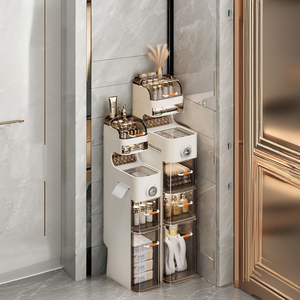 XJH moderne facile à installer armoire <span class=keywords><strong>de</strong></span> <span class=keywords><strong>rangement</strong></span> en plastique ménage multifonction pliable organisateur jouets vêtements <span class=keywords><strong>salle</strong></span> <span class=keywords><strong>de</strong></span> <span class=keywords><strong>bain</strong></span> chambre stockage - Product Image 2
