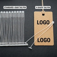 Étiquette personnalisée en nylon en forme de V, écologique, avec attache rapide pour sacs, chaussures et vêtements, avec design personnalisé, attaches en V
