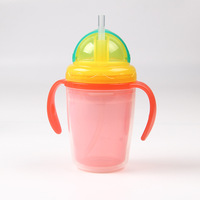 Gobelet isotherme à double paroi en plastique anti-fuite en forme de pomme ATIBEI