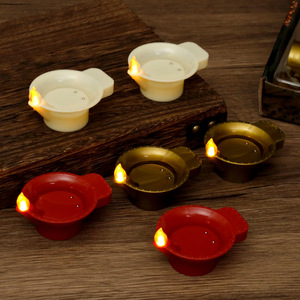 Luz LED Cálida Blanca sin Humo ni Llama con Sensor de Agua, Luz Diya Diwali para Todas las Ocasiones - Product Image 2