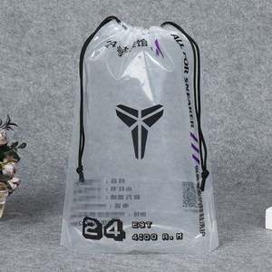 Bolsa de PVC Transparente Personalizada, Biodegradable, con Cordón, Impermeable y a Prueba de Polvo, para Empacar Ropa, Zapatos, Calcetines, Pieles, con Serigrafía - Product Image 4