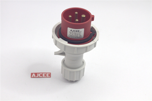 Phích Cắm Điện Nam Công Nghiệp Chống Nước AJCEE 0242, Phích Cắm Điện 4pin 380V <span class=keywords><strong>32a</strong></span> Eu Với CE - Product Image 3
