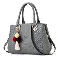 Sac à main tendance et élégant de couleur unie pour femme – Sac à bandoulière de luxe pour le shopping