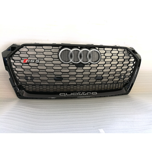 Griglia Stile RS5 a Nido d'Ape, Griglia Sostitutiva per <span class=keywords><strong>Audi</strong></span> <span class=keywords><strong>A5</strong></span> B9 S5 2017-2019, <span class=keywords><strong>Nera</strong></span>, Scatola di Cartone, ABS, 5 Set, Pagamento T/T - Product Image 1
