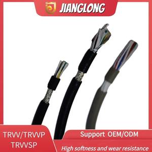 Câble robotique haute flexibilité Jianglong, câble de traction, câble TRVV blindé pour l'industrie des nouvelles énergies, câble électrique PVC TRVV blindé - Product Image 5