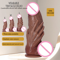 Dildo de Mano Súper Realista para Mujeres, Juguete Sexual para Adultos, Masturbador de TPE Suave e Impermeable