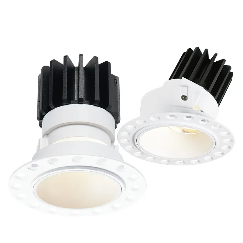 Trần Downlight thay đổi độ sáng COB LED cho khách sạn nhà hàng văn phòng chéo thông gió tản nhiệt chống chói LED nhúng Spotlight