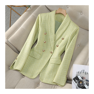 Tùy Chỉnh Handmade Nút Duy Nhất Của Phụ Nữ Kinh Doanh Phù Hợp Với Phụ Nữ Thời Trang Tuxedo Thiết Kế Cộng Với Kích Thước Tính Năng Đôi Ngực Đóng Cửa Loại - Product Image 1