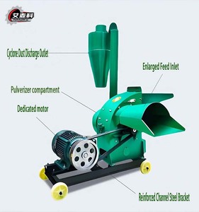 Năng suất cao loại mới búa nghiền thức ăn máy nghiền ngũ cốc rơm Máy xay động cơ diesel động cơ cho chế biến thức ăn - Product Image 2