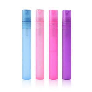 Botella de perfume rellenable con atomizador giratorio, botella de plástico de color redondo de fácil transporte, relleno inferior vacío, mini 5, <span class=keywords><strong>7</strong></span>, 10 <span class=keywords><strong>ml</strong></span> - Product Image 2