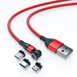 Greenport 5pin Câble de Recharge Magnétique en forme de L 3A Charge Rapide 3 dans 1 USB Données Câble Jeu de Charge ligne - Product Image 6