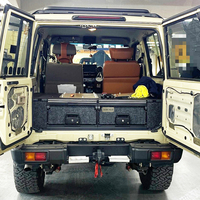 Kits d'intérieur arrière tout-terrain 4x4 personnalisés, boîte à outils à double tiroir pour camion, système de rangement pour SUV, métal robuste