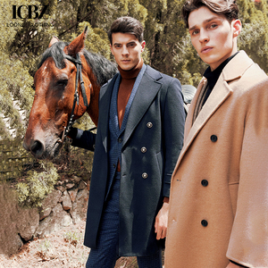 <span class=keywords><strong>Abrigo</strong></span> de Lana Cruzado de Alta Calidad para Hombre, Estilo <span class=keywords><strong>Chesterfield</strong></span> Británico, Cuello Mao, Grueso y Elegante - Product Image 2