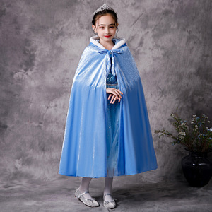 <span class=keywords><strong>Cape</strong></span> de princesse pour enfants en velours long pour Noël, <span class=keywords><strong>cape</strong></span> de <span class=keywords><strong>reine</strong></span> <span class=keywords><strong>des</strong></span> <span class=keywords><strong>neiges</strong></span> Elsa pour enfants, vente en gros - Product Image 1