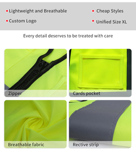 Chaleco de Seguridad Reflectante de Alta Visibilidad para Trabajo en Carreteras, Ropa de Seguridad para <span class=keywords><strong>la</strong></span> Construcción, Venta al Por Mayor - Product Image 3