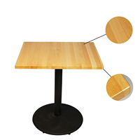 Table basse carrée élégante et moderne en bois de hêtre massif pour la maison, le bureau, l'hôtel ou le restaurant Design contemporain