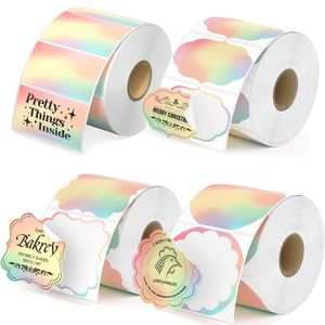 Pegatinas Personalizadas de Vinilo Adhesivo Impermeable con Logotipo Holográfico Reflectante Arcoíris de Anime para Decoración de Portátiles, Supermercados y Tiendas - Product Image 5