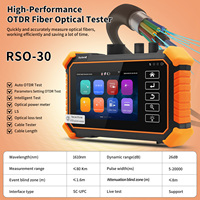 Testeur de fibre optique OTDR Rsrteng RSO-30 1610nm 26dB, OTDR automatique, Test en direct, OPM, LS, VFL, Cartographie d'événements, Outil de test de câble réseau