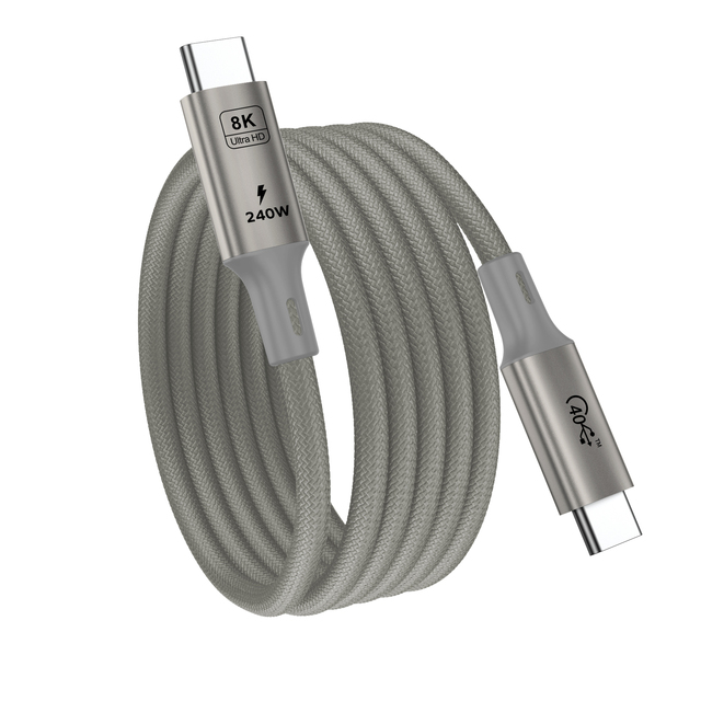 UNIEAN Factory Wholesale Thunderbolt 4.0Magnetic 8k4k Cable 100w 240w Type C Usb Fast Charging 40Gbps Data Cables for Iphone