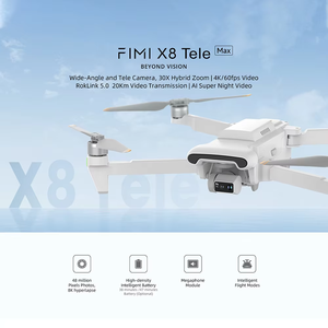 47 Minutos 2 Baterías FIMI <span class=keywords><strong>X8</strong></span> Tele MAX <span class=keywords><strong>GPS</strong></span> 3 Ejes Gimbal Combo Drones 4K Cámara Fimi <span class=keywords><strong>X8</strong></span> <span class=keywords><strong>Pro</strong></span> Fotografía Drones - Product Image 5