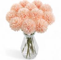 Kimuras Cabin 20 fleurs artificielles en soie de chrysanthème de 28 cm pour mariage/fête, décoration de la maison/de la table, remplissage de vase (blanc)
