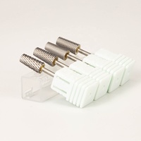3/32 "1/8" E-File F M C XC 2XC 3XC 4XC 5XC Forets à ongles en carbure de tungstène coniques à grand baril professionnel avec/sans chanfrein