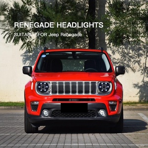 Conjunto de Faros Delanteros para <span class=keywords><strong>Renegade</strong></span> 2015-2018, Actualización con Nuevas Lentes de Proyector LED para Automóvil, 6000K, 25W, 2500 Lúmenes, Alta Intensidad - Product Image 6