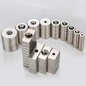 Imán de <span class=keywords><strong>Neodimio</strong></span> Industrial de Materiales Magnéticos Permanentes, <span class=keywords><strong>Potente</strong></span>, con Orificio para Tornillo, Montaje Rápido, con Avellanado - Product Image 6