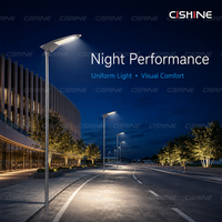 Lampadaire LED extérieur étanche Cishine 30W 60W 80W 90W 120W 150W 180W IP66 en aluminium moulé sous pression pour routes urbaines, parcs et places publiques