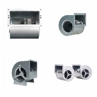 Vente en gros Ventilateur centrifuge à double entrée DC 24V 146mm Tôle d'acier galvanisée Fonctionnement silencieux pour la ventilation OEM/ODM