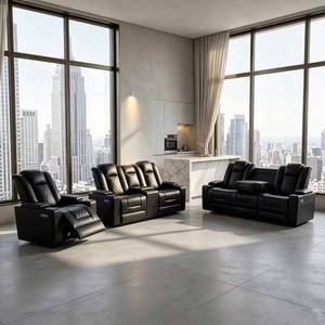 Conjunto de Sofá Reclinable Deportivo Ultra Suave y Cómodo Frank con Consola, Adecuado para Dormitorio, Habitación Infantil, Sala de Estar - Product Image 1