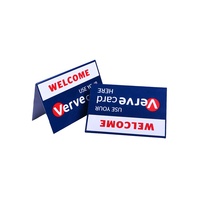 Impression de tentes de table Visa Union Pay acceptées Master Card en PVC sur mesure