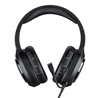 ONIKUMA-Auriculares para juegos X31, auriculares USB de 3,5mm para PC con cable, luz RGB, con micrófono