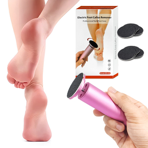 Ponceuse électrique pour pieds automatique en acier inoxydable, éliminateur de callosités et peaux mortes, outil de pédicure et de soin des ongles avec logo personnalisé - Product Image 1