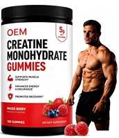ODM OEM 5g Creatine Monohydraat Fitness Gummies Gemengde Bessen Fruit Smaak Voedingssupplement Aangepast Logo