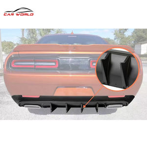 Nouveau diffuseur de pare-chocs arrière en plastique noir mat style V1 avec découpes pour crochet de remorquage pour Dodge <span class=keywords><strong>Challenger</strong></span> 15-23 – Ventes flash usine - Product Image 5