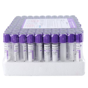Tube de prélèvement sanguin sous vide jetable Three Forces, bouchon violet, anticoagulant <span class=keywords><strong>EDTA</strong></span> K2, pour tests sanguins de routine - Product Image 4
