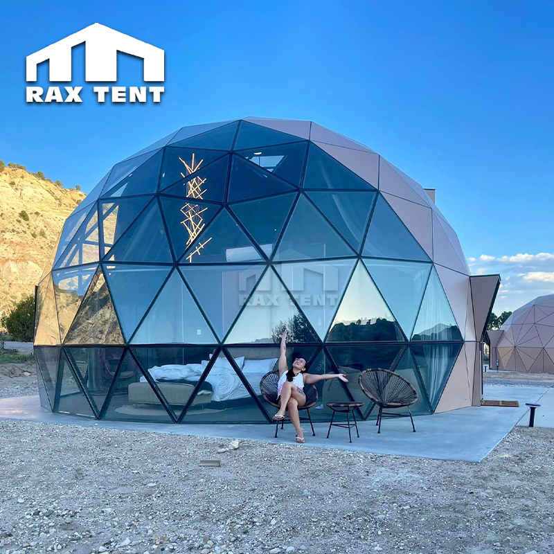 Luxury Geodesic Dome Wood Customizable Hotel Tents